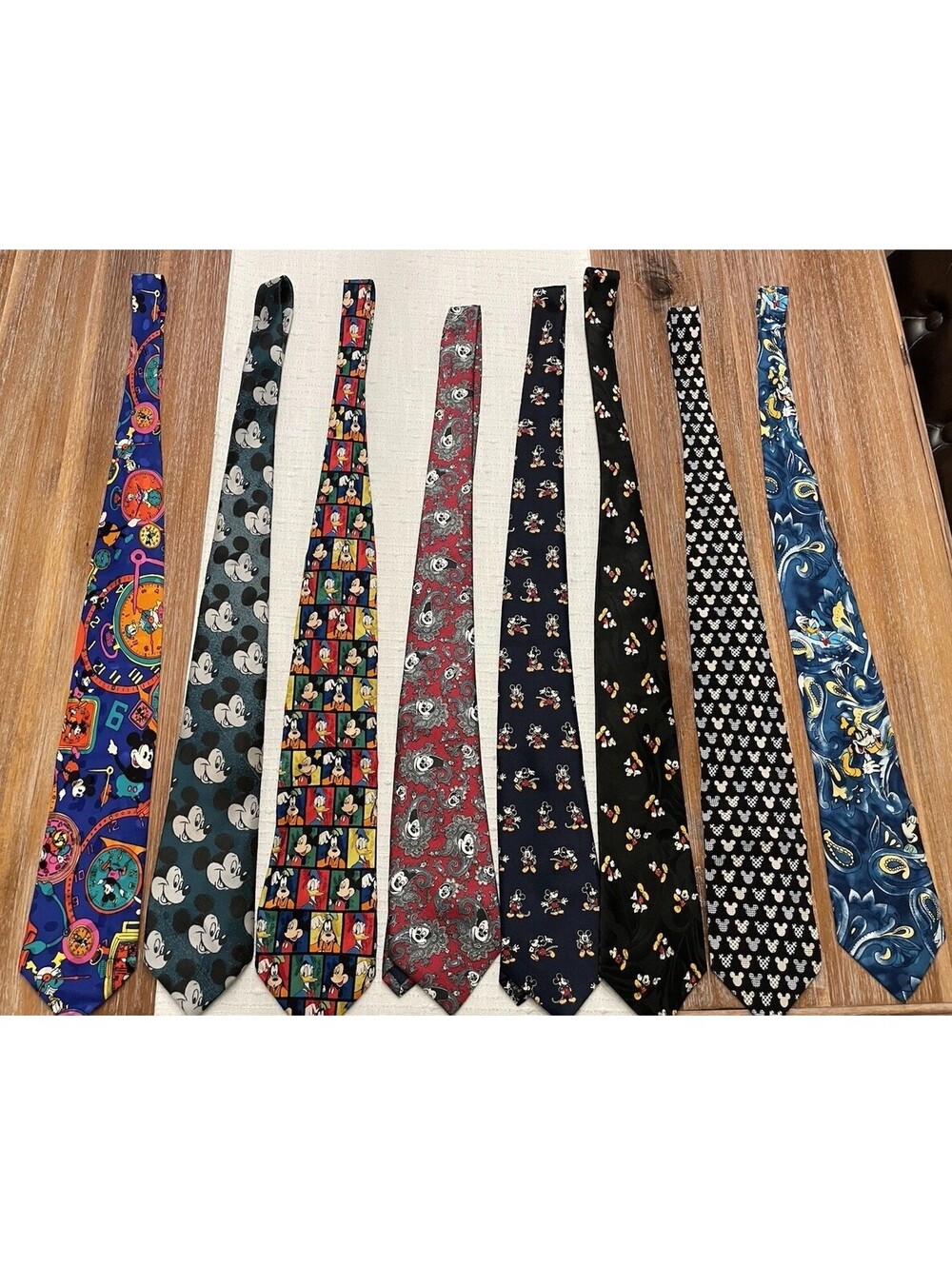 Lot Of 8 Disney Mickey Mouse Ties